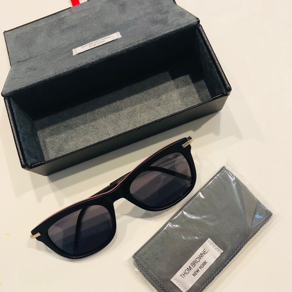 Thom Browne Men Wellington frame sunglasses matte